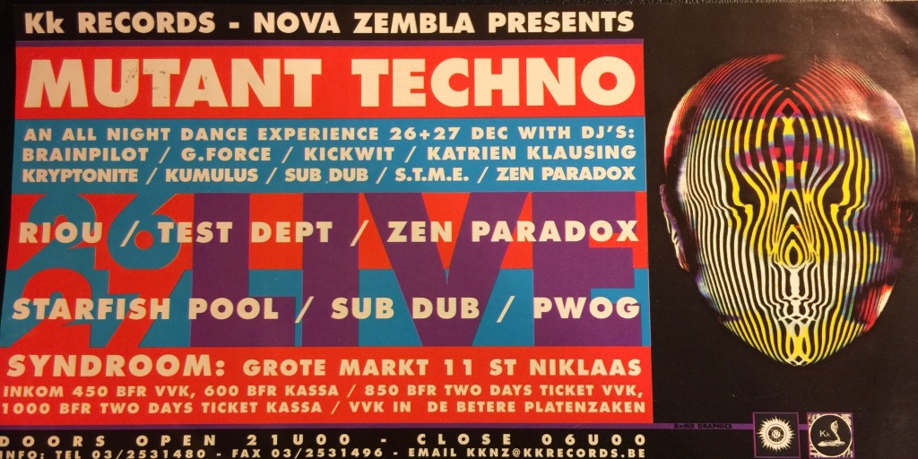 Sub Dub European tour flyer 1995
